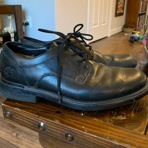 Timberland Waterproof Black Leather Comfort Walking Work Shoes Men Size 11 M